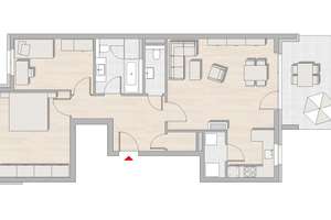 3 Zimmer Erdgeschosswohnung mit Terrasse und Gartennutzung – Am Alten Lindewerk 12, 55246 Mainz-Kostheim, Wiesbaden – Vorschaubild 6