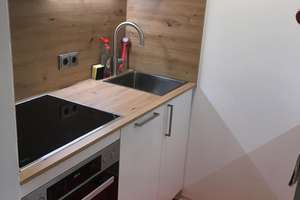Geschmackvolle, gepflegte, teilmöbl 1-Raum-Whg, mit gehobener Innenausstattung u. EBK in M-Schwabing – Beltweg 12, 80805 Biederstein, München – Vorschaubild 12