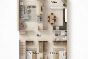 Gehobene 3-Zimmer-Wohnung in 1. Rheinlage – Gustav-Heinemann-Ufer 146, 50968 Bayenthal, Köln – Vorschaubild 12