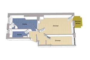 IMMOBERLIN.DE - Sympathische Altbauwohnung mit ruhigem Balkon beim Humannplatz – Die vollständige Adresse der Immobilie erhältst du vom Anbieter., 10439 Prenzlauer Berg, Berlin – Vorschaubild 6