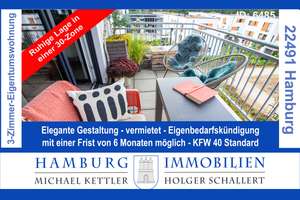 Vermietete 3-Zimmer-Eigentumswohnung, KFW 40 Standard, aus 2020 in 22419 Hamburg-Langenhorn – Die vollständige Adresse der Immobilie erhältst du vom Anbieter., 22419 Langenhorn, Hamburg – Vorschaubild 1