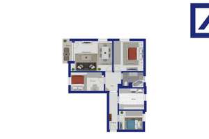 Mitten in Ulm! Modernisierte 4-Zimmer-Wohnung mit Balkon – Die vollständige Adresse der Immobilie erhältst du vom Anbieter., 89073 Mitte, Ulm – Vorschaubild 9