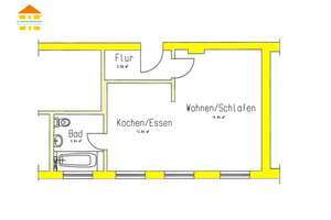 *Perfekter Einstieg für Kapitalanleger – Vermietete 1-Zimmer-Wohnung im Chemnitzer Zentrum* – Zieschestraße 25, 9111 Zentrum, Chemnitz – Vorschaubild 2