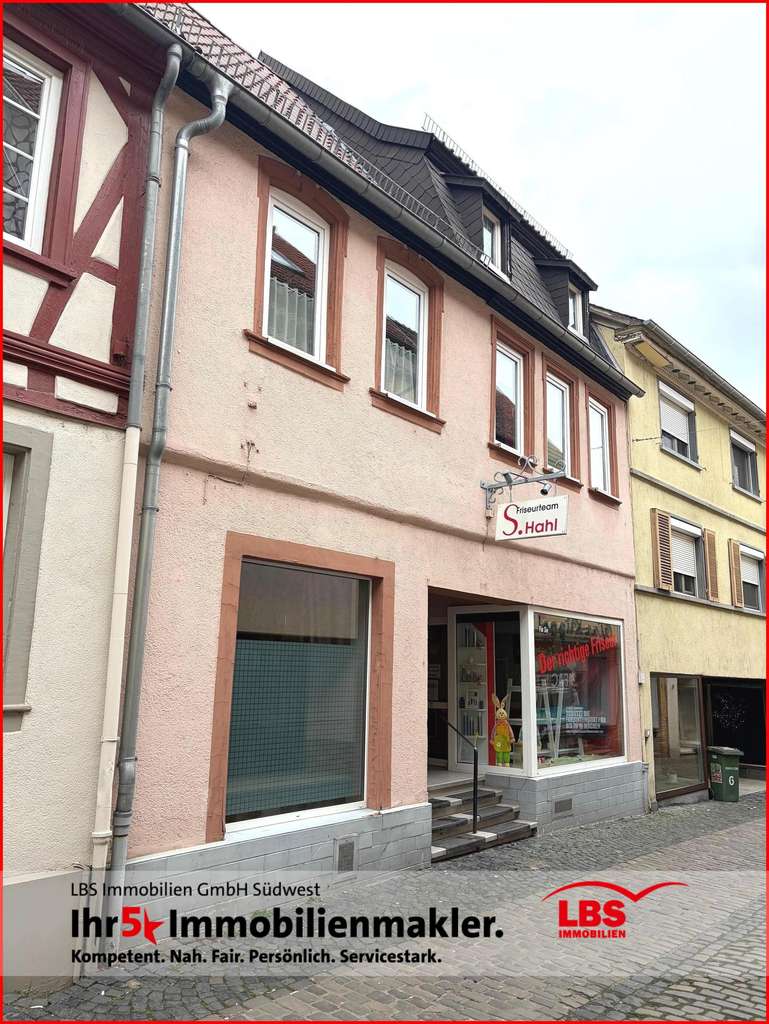 Immobilie in Alzey - LBSi Alzey Wohnen mit Gewerbe (Friseursalon) zentral in Alzey - Bild 0