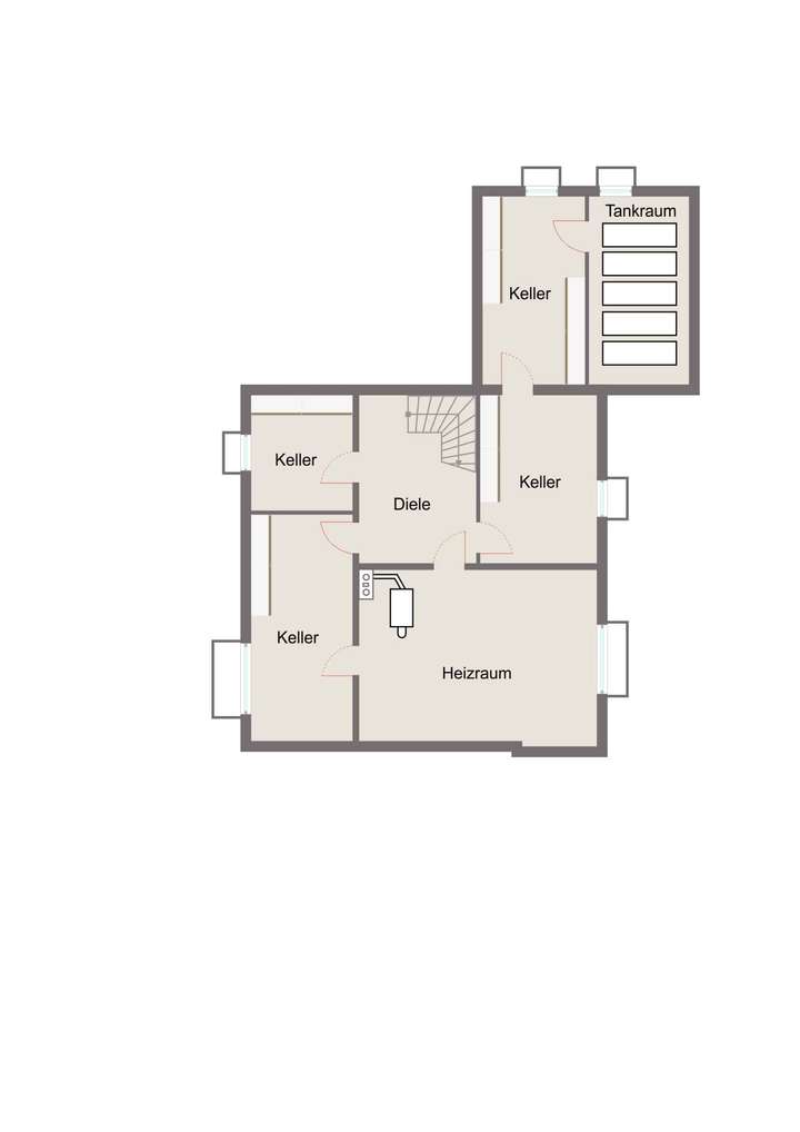 Kellergeschoss Hausnummer 15a