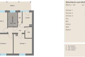 Stilvolles Wohnen im Stuttgarter Osten: Sanierte 3-Zimmer-Wohnung mit großem Balkon & EBK – Talstraße 34a, 70188 Gaisburg, Stuttgart – Vorschaubild 8