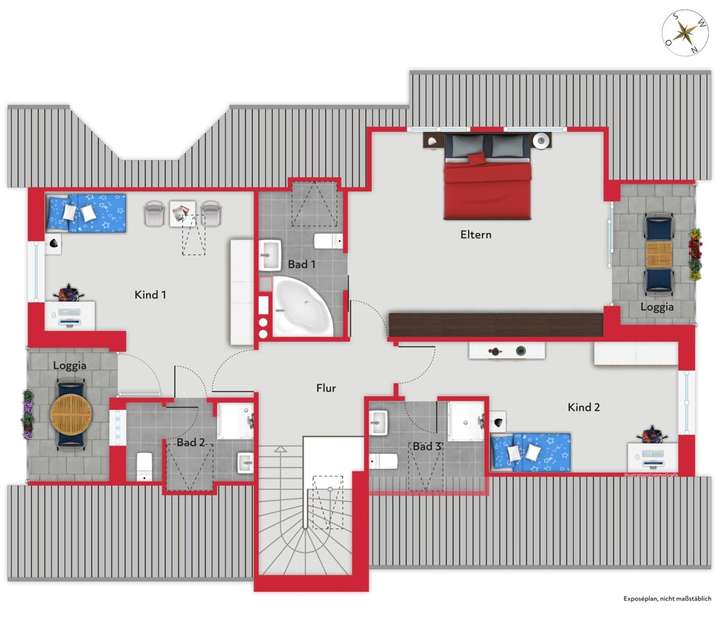 Grundriss Dachgeschoss