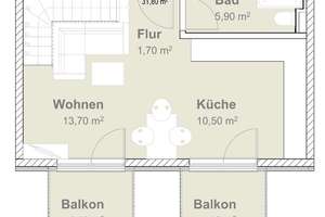 Helle 3-Zimmer-Maisonette im Erstbezug – Große Terrasse und 2 Balkone – Die vollständige Adresse der Immobilie erhältst du vom Anbieter., 14055 Westend, Berlin – Vorschaubild 13