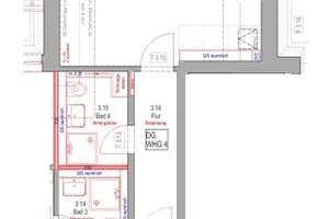 Erstbezug nach Sanierung - Appartement in ruhiger Hoflage - ganz oben! – Die vollständige Adresse der Immobilie erhältst du vom Anbieter., 76137 Südweststadt, Karlsruhe – Vorschaubild 2