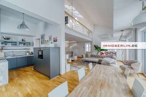 IMMOBERLIN.DE - Sensationelles Penthouse mit Galerie & großer Sonnenterrasse am Potsdamer Platz