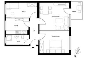 Sanierungsbedürftige 3-Zimmerwohnung | 67 m² | Balkon | Keller | Bezugsfrei – Die vollständige Adresse der Immobilie erhältst du vom Anbieter., 12169 Steglitz, Berlin – Vorschaubild 23