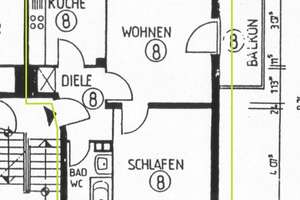  2-Wohnung inkl. EBK, 47qm, Wuppertal-Ölberg
