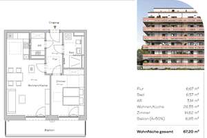 Erstbezug: Helle 2-Zimmerwohnung in Toplage, Leipzig Zentrum-Südost – Dösner Weg 10, 4103 Zentrum-Südost, Leipzig – Vorschaubild 10