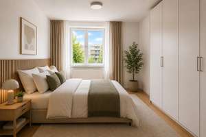 Urban wohnen. Im Grünen leben. Penthousegefühl: Moderne 3-Zimmerwohnung mit Südwestbalkon – Die vollständige Adresse der Immobilie erhältst du vom Anbieter., 80686 Land in Sonne, München – Vorschaubild 6