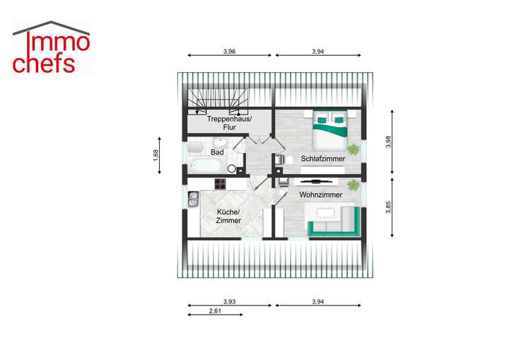 Obergeschoss - Grundriss