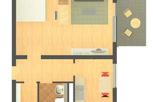 1-Zimmerwohnung mit Balkon und Keller sowie Stellplatz zu vermieten – Frankstraße 107, 75172 Brötzingen, Pforzheim – Vorschaubild 2
