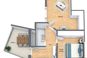 NEUBAU 3 Zi.-Maisonette-Whg. mit Festungsblick und Charmanter Dachterrasse – Wirsbergstraße 10, 97070 Altstadt, Würzburg – Vorschaubild 22