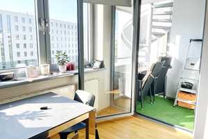 Golzheim: Modernes Loft-Apartment mit Loggia, Lift & TG-Stellplatz