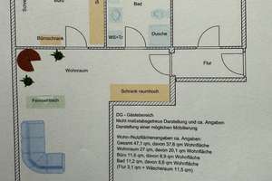 (Möblierte) 5-Zimmer-Wohnung mit Balkon auf 130qm in Neuhausen - für Familien, Home Office, WGs – Die vollständige Adresse der Immobilie erhältst du vom Anbieter., 80637 Oberwiesenfeld, München – Vorschaubild 14