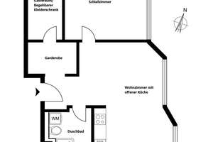 Chausseestraße: 2 Zimmer Neubauwohnung im "Living 108", 3. OG, gemeinschaftliche Dachterrasse, Lift – Chausseestr. 108, 10115 Mitte (Ortsteil), Berlin – Vorschaubild 3