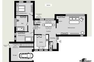 Großzügiges Einfamilienhaus im Bungalow-Stil mit Kamin, Sauna und Gartenparadies in Münster-Hiltrup! – Die vollständige Adresse der Immobilie erhältst du vom Anbieter., 48165 Hiltrup-Ost, Münster – Vorschaubild 18