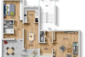Und über Ihnen nur der Himmel!
Freie drei Zimmer Dachterrassen Wohnung in Regensburg! – 93051 Großprüfening-Dechbetten-Königswiesen, Regensburg – Vorschaubild 16