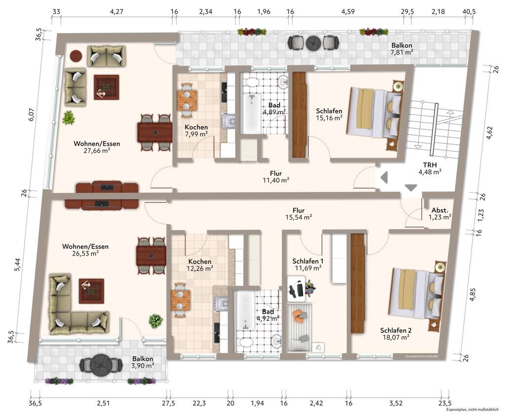 Immobilie in Lahnstein - Investorenpaket – Komplette Etage in Lahnstein - Bild 0