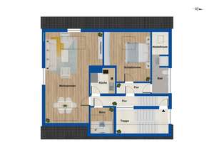 Moderne Dachgeschosswohnung in Bielefeld-Windelsbleiche – Die vollständige Adresse der Immobilie erhältst du vom Anbieter., 33659 Senne, Bielefeld – Vorschaubild 9