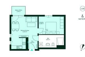 Helle barrierefreie Eigentumswohnung mit Balkon und bodentiefen Fenstern – Roermonder Straße 76, 52072 Ponttor, Aachen – Vorschaubild 6