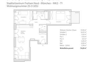Wohnglück im Neubau ZAM mit 3 Zimmern und Balkon – Hildegard-Hamm-Brücher-Str. 4, 81248 Freiham, München – Vorschaubild 6