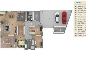 Neuwertiger Bungalow – Exklusives Wohnen auf einer Ebene – Die vollständige Adresse der Immobilie erhältst du vom Anbieter., 88639 Wald – Vorschaubild 20