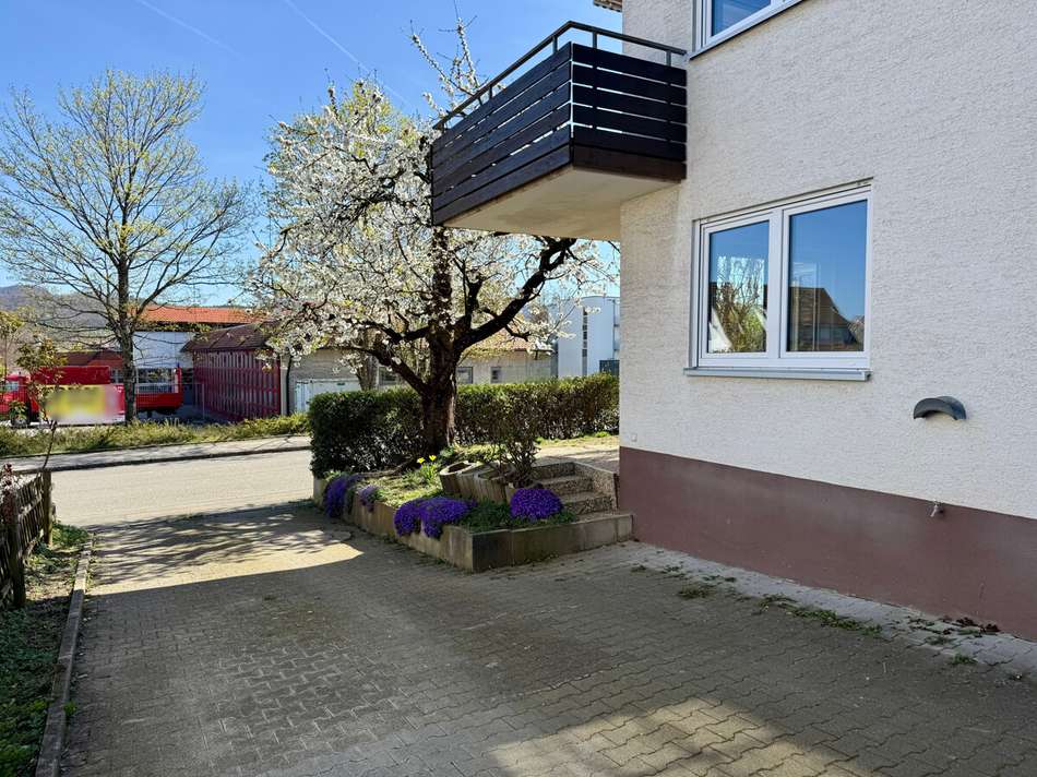 Blick auf den Hof