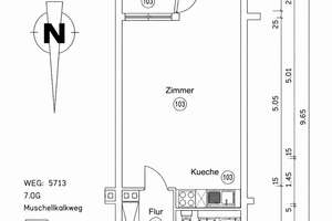 Lichtdurchflutete kernsanierte 1-Zimmer-Wohnung mit Balkon & Weitblick – bezugsfrei ab 01.08. – Muschelkalkweg 13, 12349 Buckow, Berlin – Vorschaubild 8