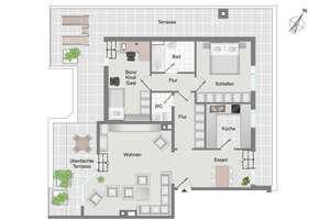 *TOP-PENTHOUSE WHG. - ÜBER DEN DÄCHERN VON AUGSBURG AN DER WERTACH - BHF. FUSSLÄUFIG - PROV.FREI* – Die vollständige Adresse der Immobilie erhältst du vom Anbieter., 86157 Pfersee-Nord, Augsburg – Vorschaubild 10