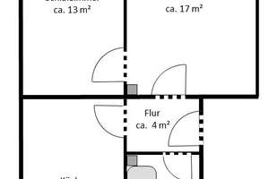 2 Zimmer-Wohnung in HBK-Nähe am Westbahnhof – Hugo-Luther-Straße 46, 38118 Westliches Ringgebiet, Braunschweig – Vorschaubild 2
