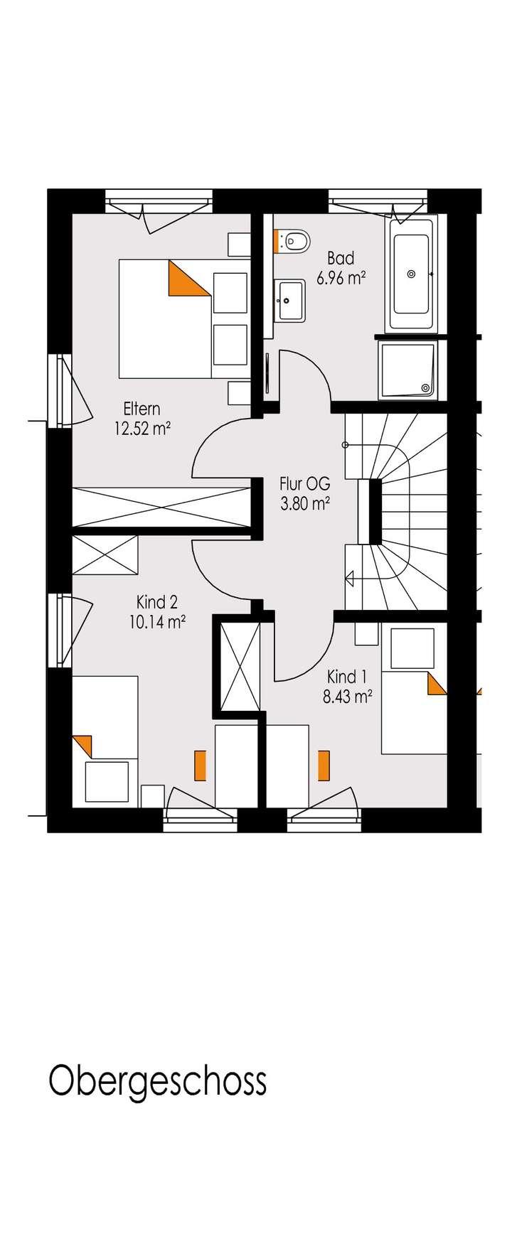 Grundriss 1. Obergeschoss