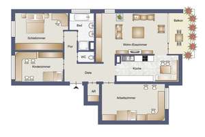 Stilvolle 4,5-Zimmer-Wohnung mit Balkon und Tiefgaragenstellplatz im Herzen der Stadt – Die vollständige Adresse der Immobilie erhältst du vom Anbieter., 71063 Sindelfingen – Vorschaubild 18