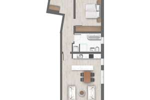Zwei-Zimmer Wohnung im 1.OG mit Balkon