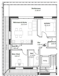 ***PENTHOUSE*** LUXUS, Aufzug, 3 Zi Whg, GästeWC, große Dachterrasse