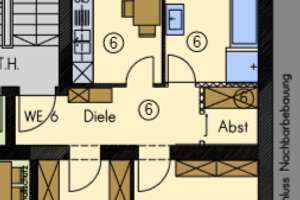 **Hochwertig saniertes Jugendstilhaus mit Balkon, FBHZ, Aufzug** WE06**( 2-jährige Mindestmietdauer) – Körnerstraße 17, 9130 Sonnenberg, Chemnitz – Vorschaubild 2