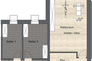 Erstklassige Maisonettewohnung mit 170 m² Wohnfläche, Garage, Stellplatz, Terrasse und Garten – Die vollständige Adresse der Immobilie erhältst du vom Anbieter., 68794 Oberhausen-Rheinhausen – Vorschaubild 4