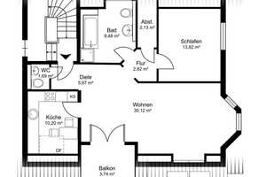 Helle 2-Zimmer-Dachgeschosswohnung mit Stellplatz im Villenquartier Neuholland in Bad Wilhelmshöhe – Kassel – Vorschaubild 11