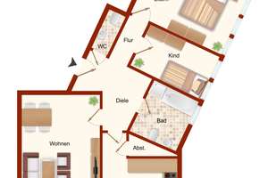 3 ZIMMER EIGENTUMSWOHNUNG in 41061 Mönchengladbach