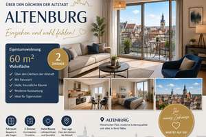 Zweiraumwohnung mit Lift über den Dächern von Altenburg - Einziehen und Wohlfühlen!