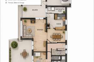 Stilvolles Einfamilienhaus mit großem Naturgarten,  Kamin und hochwertiger Ausstattung – Die vollständige Adresse der Immobilie erhältst du vom Anbieter., 83052 Bruckmühl – Vorschaubild 18