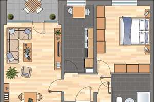 2-Zimmer-Wohnung in Witten Mitte / nur mit WBS – Johannisstraße 40, 58452 Innenstadt, Witten – Vorschaubild 3