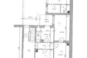 Altbauwohnung beim Gutenbergplatz 3 Zimmer mit Balkon – Körnerstrasse 3, 76135 Karlsruhe – Vorschaubild 2