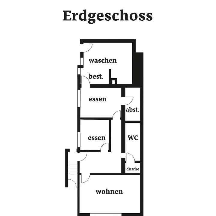 Grundriss Erdgeschoss