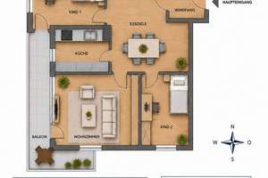 Viel Platz für den Alltag: 4,5-Zimmer-Wohnung in Regensburg – Roter-Brach-Weg 87, 93049 Westenviertel, Regensburg – Vorschaubild 12