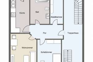 Vermietete 2-Zimmer-Erdgeschosswohnung mit Balkon – Die vollständige Adresse der Immobilie erhältst du vom Anbieter., 4318 Anger-Crottendorf, Leipzig – Vorschaubild 6